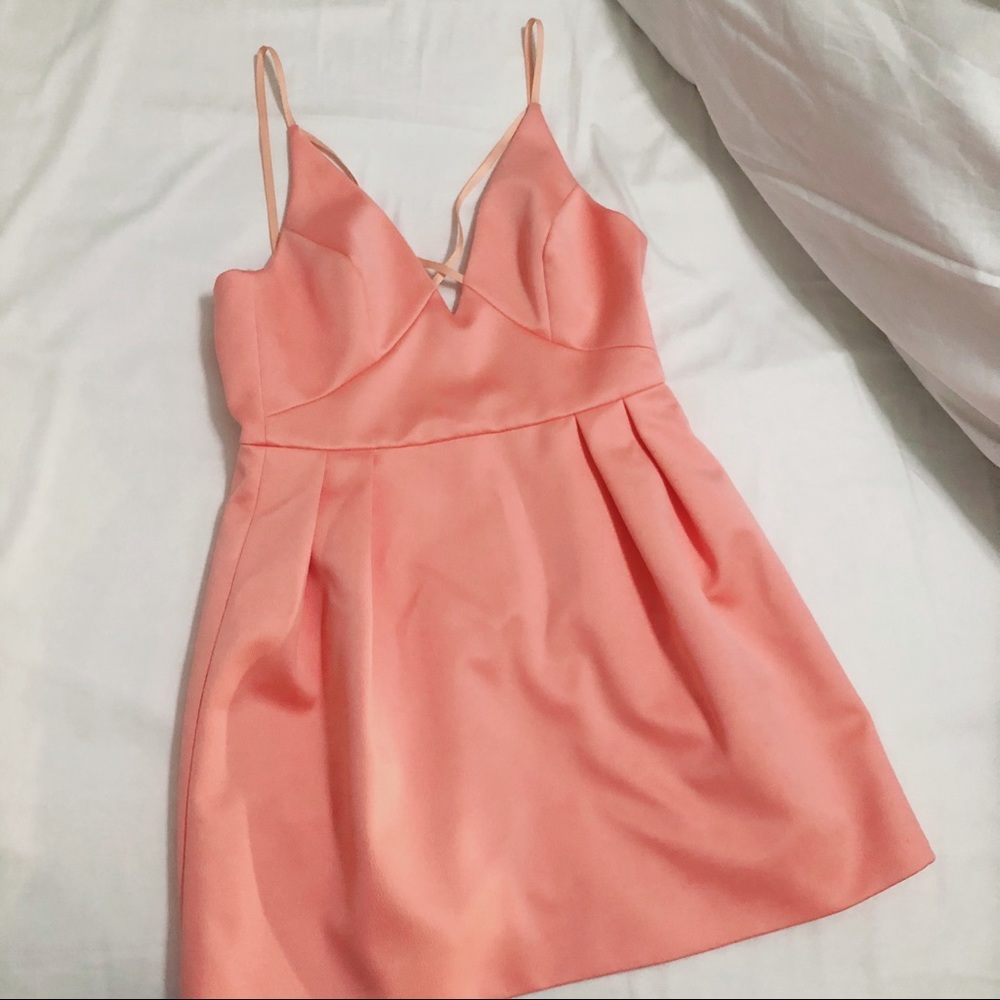Light Salmon Pink Formal Dress
